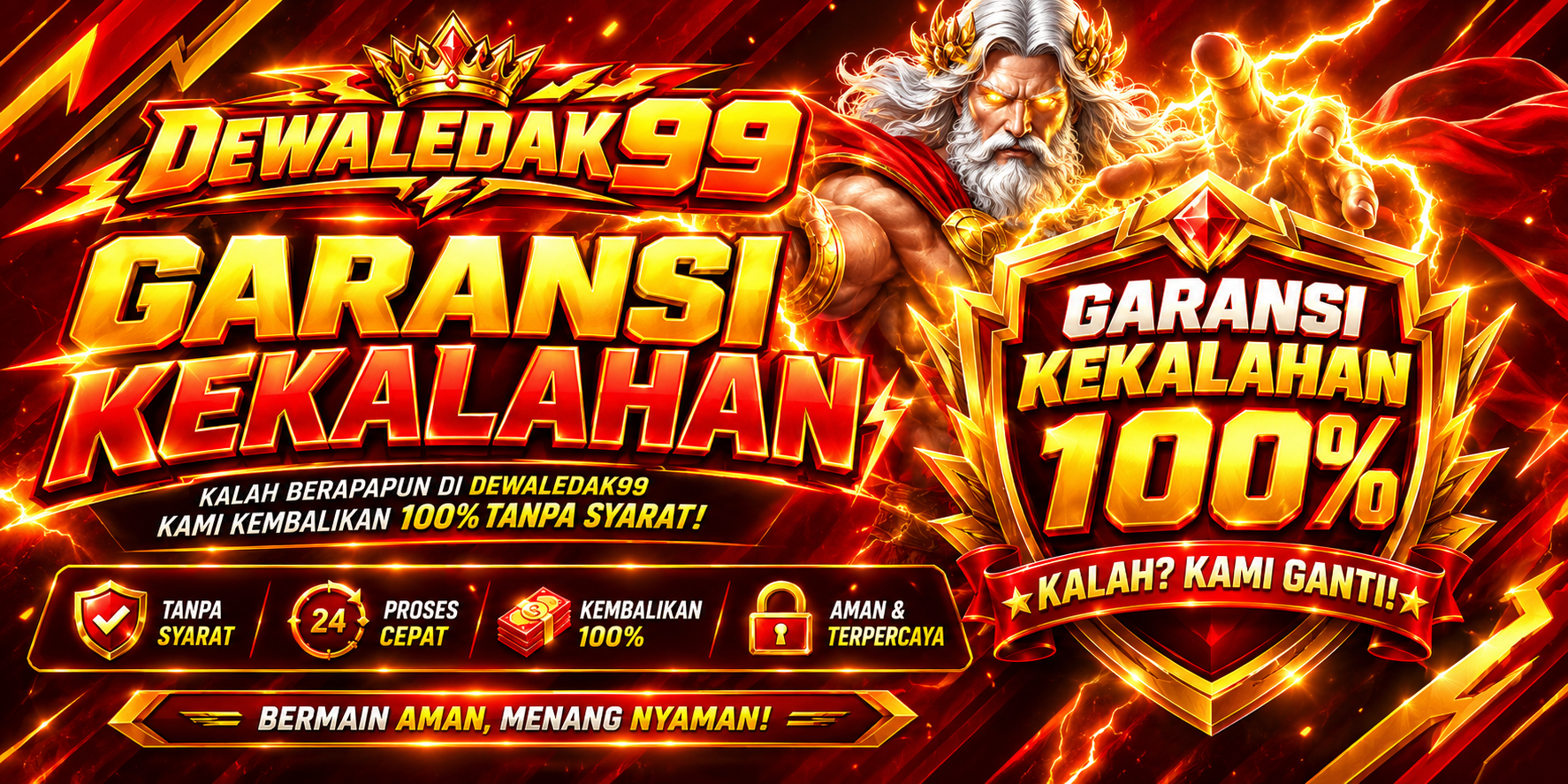 GARANSI KEKALAHAN 100% MEMBER BARU
